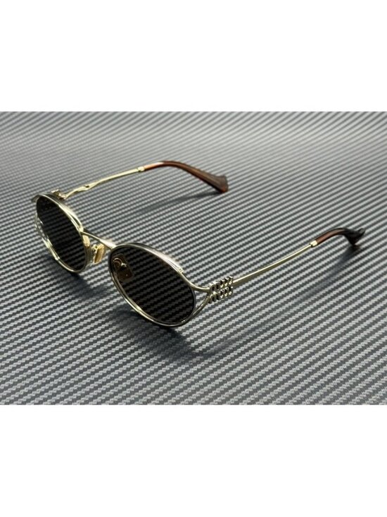 New Miu Miu Women Pale Gold Sunglasses 54-21-125 main image 5